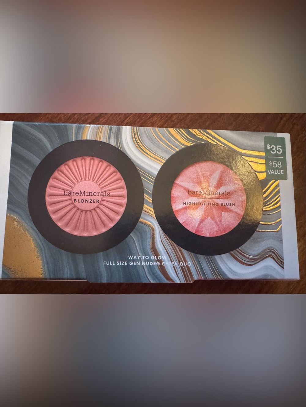 bareMinerals WAY TO GLOW GEN NUDE CHEEK DUO. **NIB**